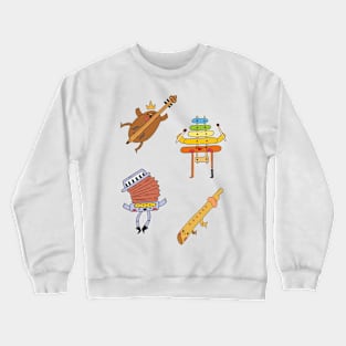 Funny Music Instrument Art, Music Instrument, Crewneck Sweatshirt